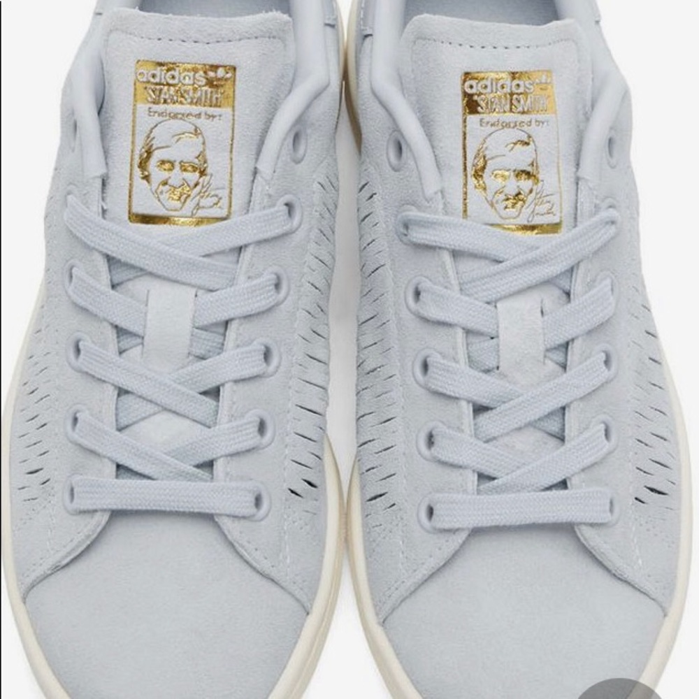 Adidas Originals-Blue Suede Stan Smith - Picture 5 of 5
